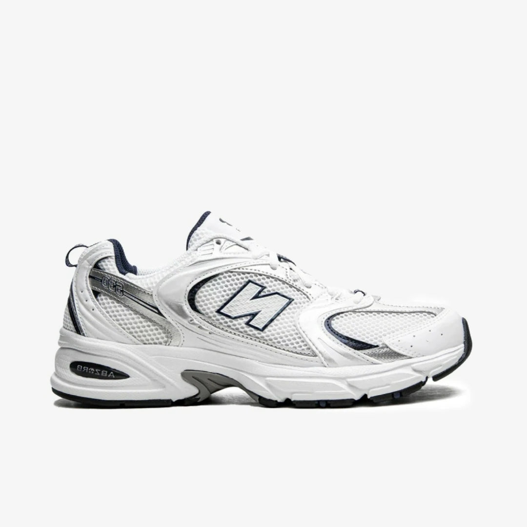 New Balance 530 White Silver Navy