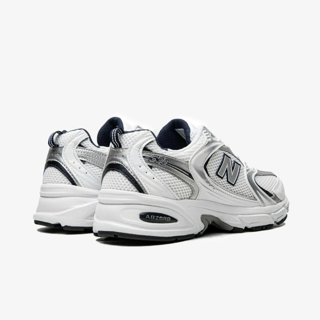 New Balance 530 White Silver Navy
