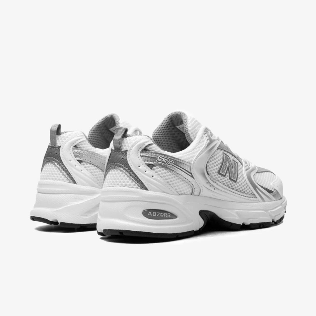 New Balance 530 White Silver Metallic