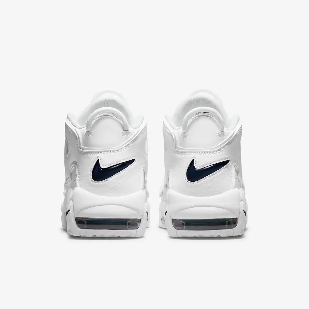 Nike Air More Uptempo Low White and Midnight Navy