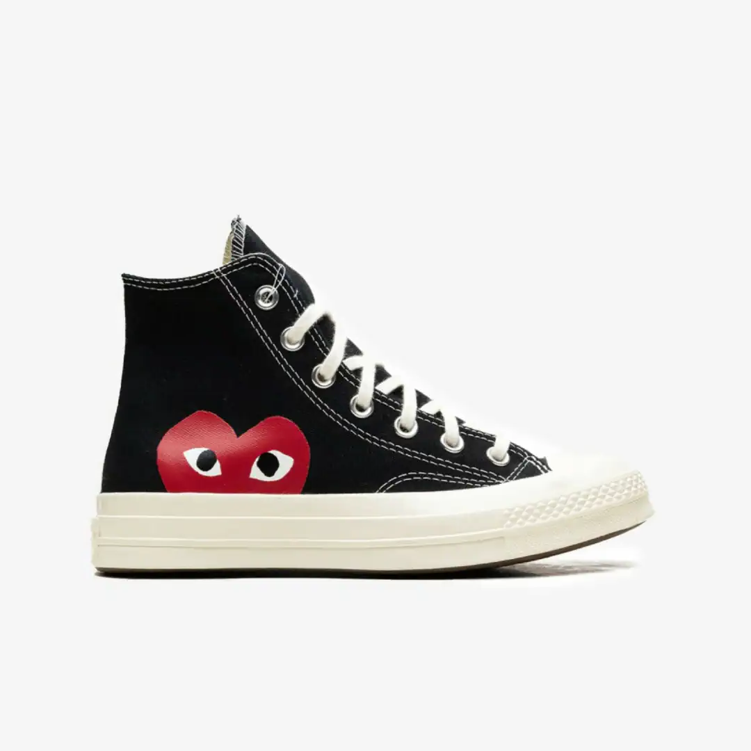 Converse x Comme des Garçons PLAY Chuck 70 High Top Black White